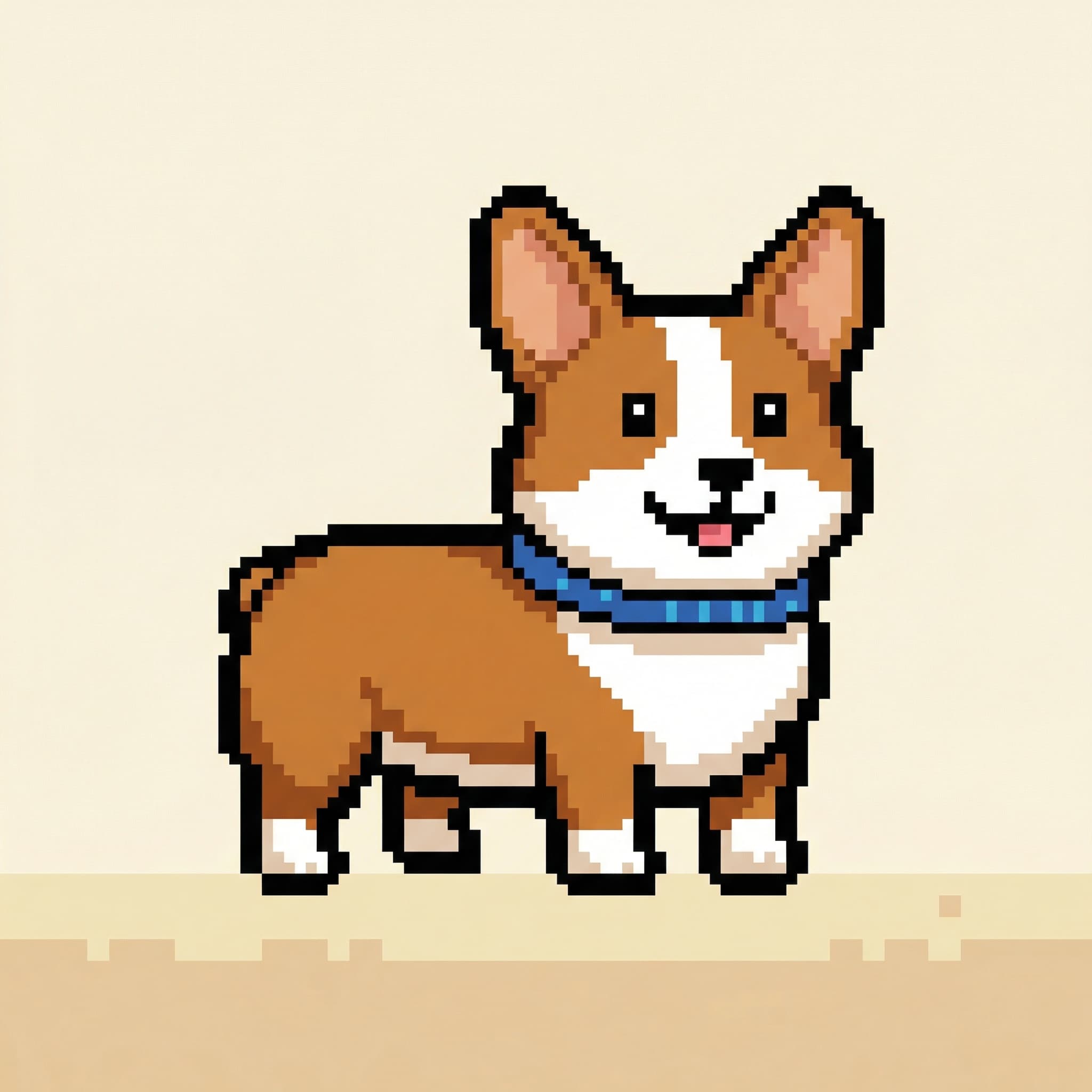 Plain corgi character