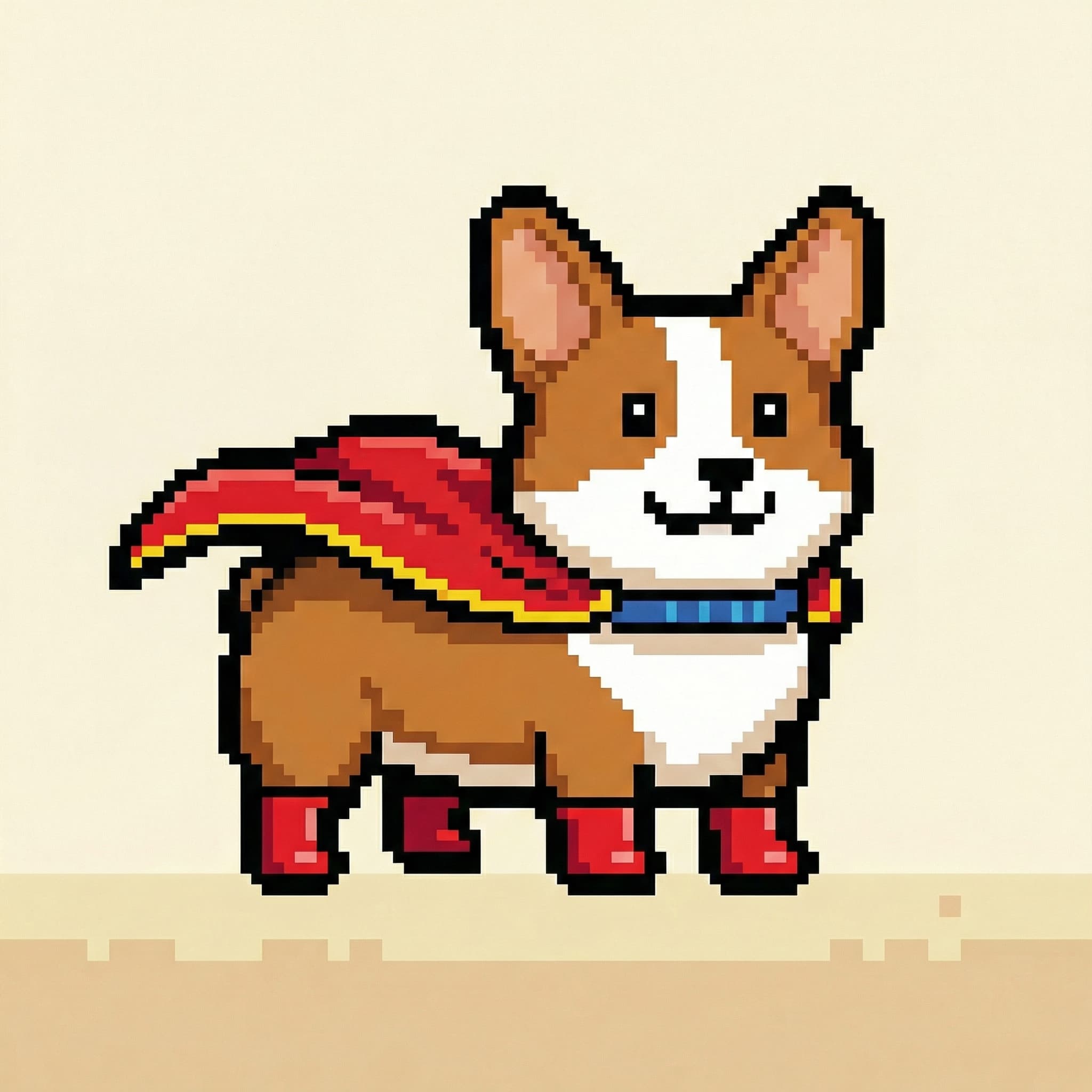 Super Doggy Boy with cape